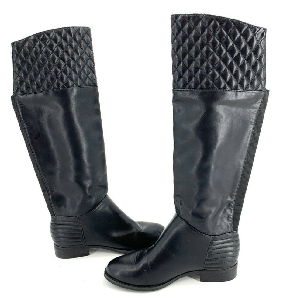 Chinese Laundry Fallout Boot Pull On Black Quilted - Picture 2 of 8